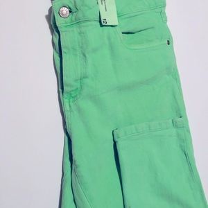 Joe Fresh light bright green jeans